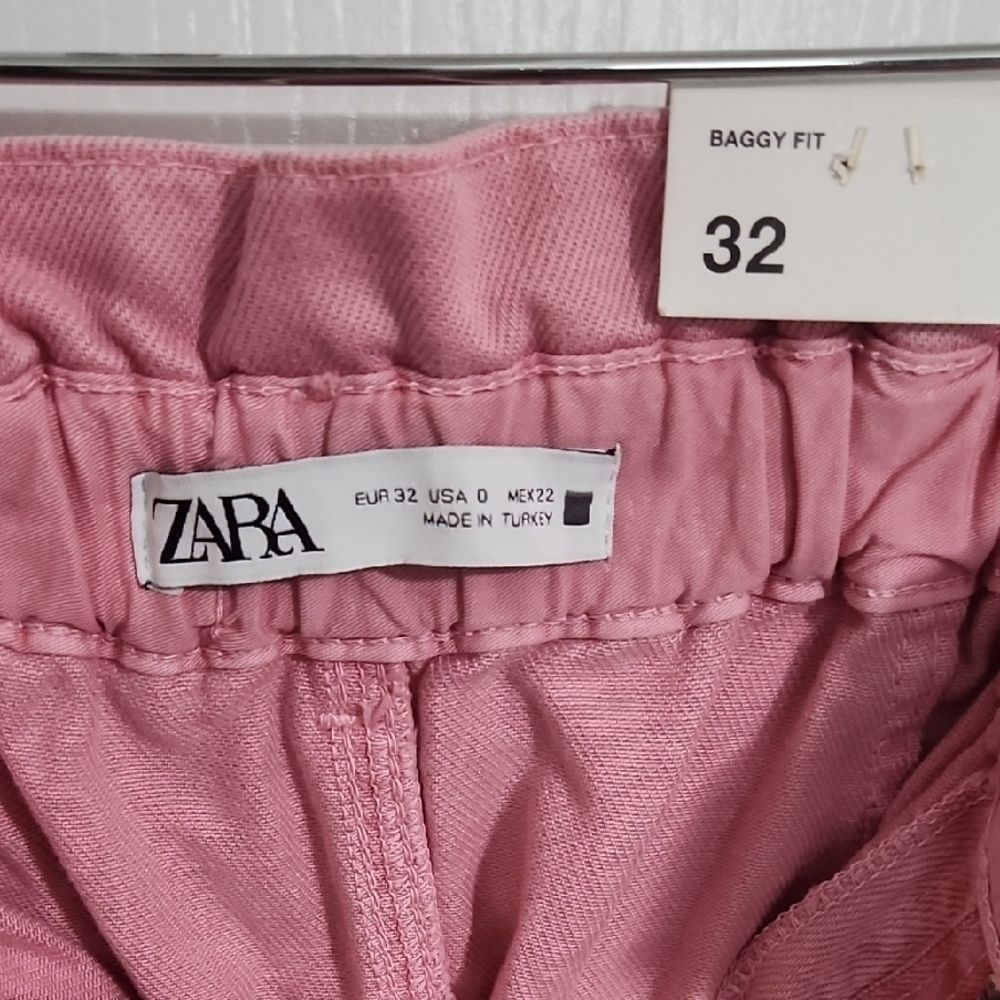 Zara Pink Baggy Fit Pants - Picture 3 of 6